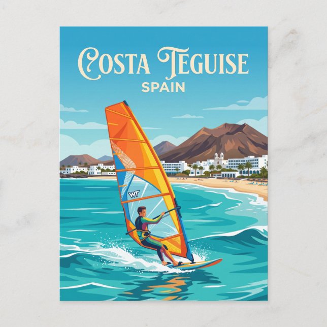 Postal Costa Teguise España (Anverso)