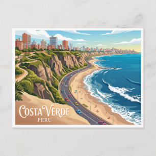 Postal Costa Verde Lima Perú
