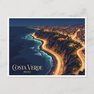 Postal Costa Verde Lima Perú