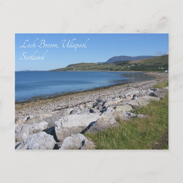 Postal Costas de Loch Broom, Ullapool, Escocia (Anverso)