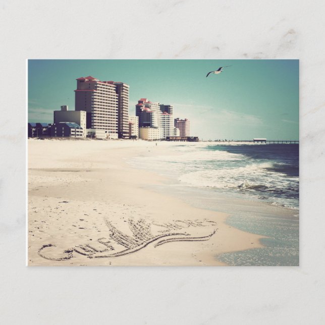 Postal Costas del Golfo, Alabama Sandwrids Palabras (Anverso)