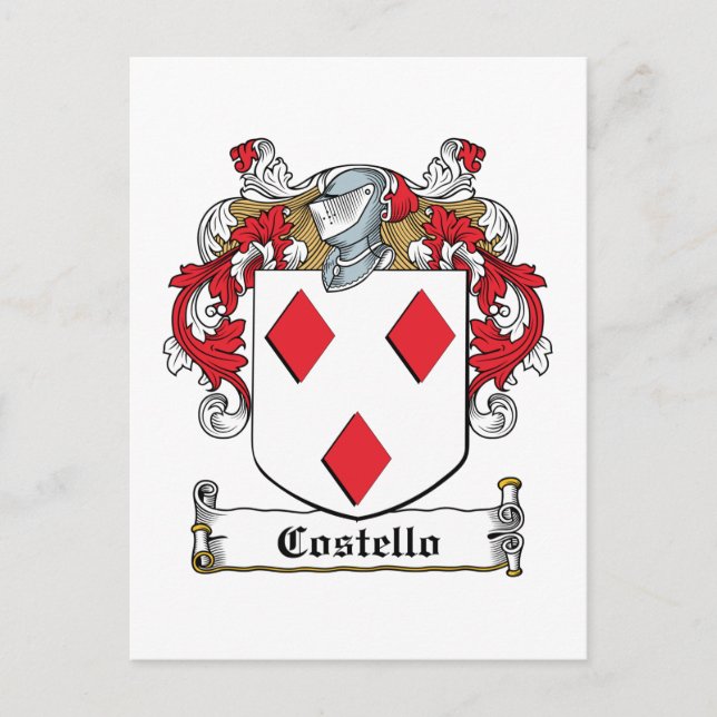 Postal Costello Family Crest (Anverso)