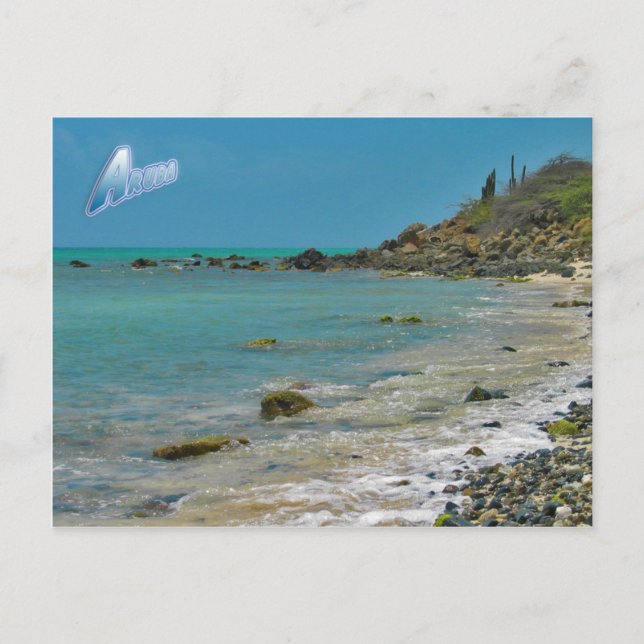 Postal costera de Aruba (Anverso)