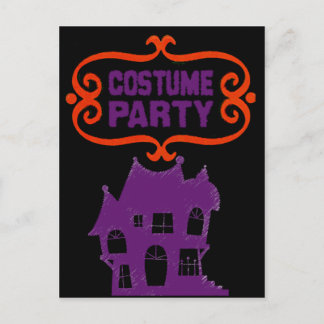 POSTAL COSTUME FIESTA INVITO DE CASA