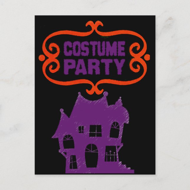 POSTAL COSTUME FIESTA INVITO DE CASA (Anverso)