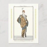 Costumes Parisiens- Manteau du soir Postcard