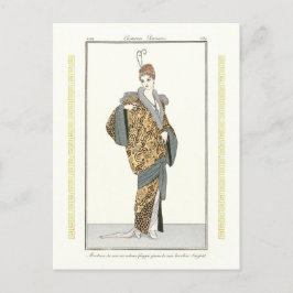 Postal Costumes Parisiens- Manteau du soir Postcard