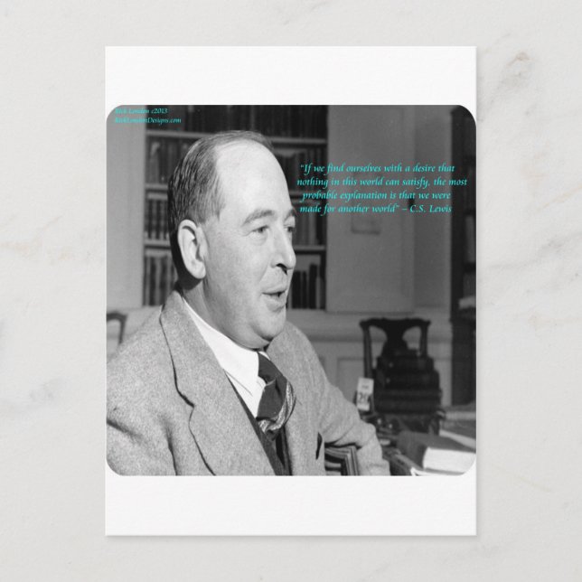 Postal Cota de CS Lewis & "Otros Mundos" (Anverso)