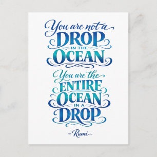 Postal Cota de Rumi: No una gota en el océano