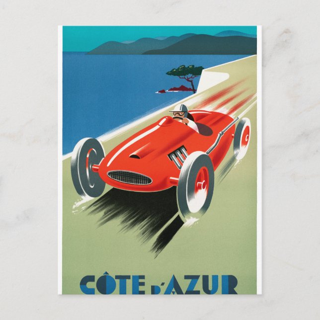 Postal Cote d'Azur (Anverso)