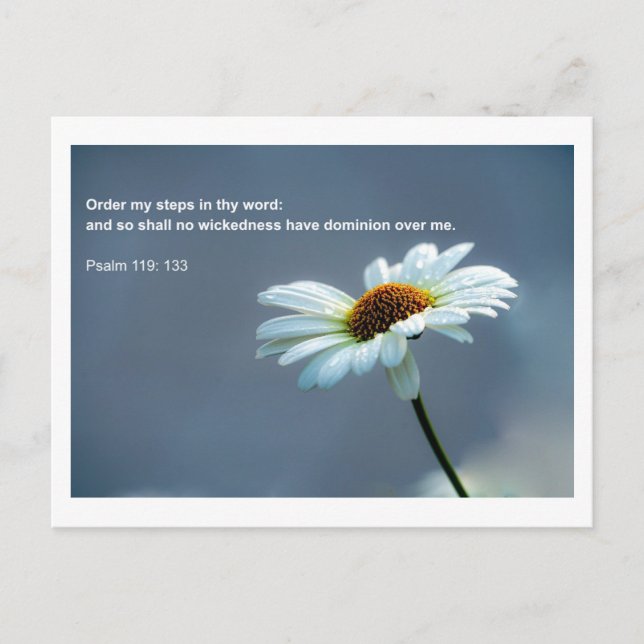 Postal Cotización bíblica - Salmo 119 (Anverso)