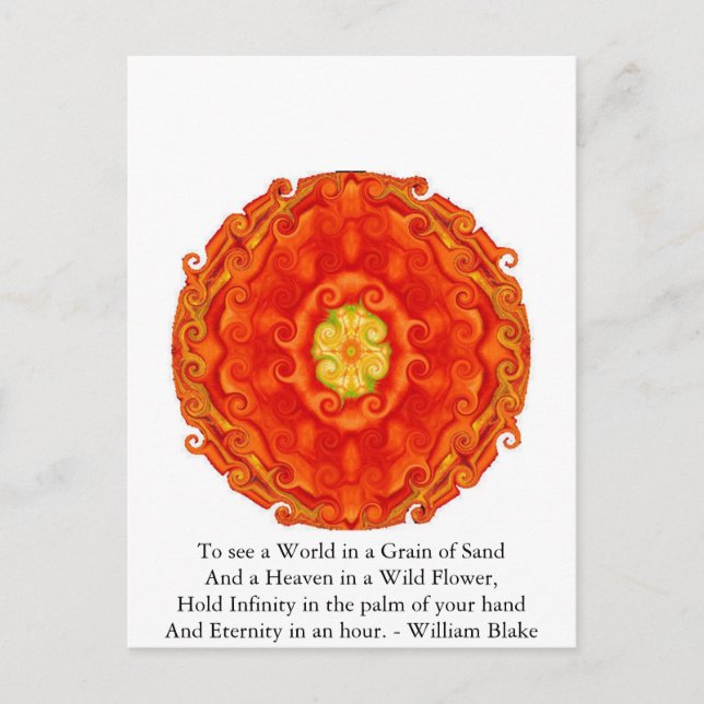 Postal Cotización de William Blake (Anverso)