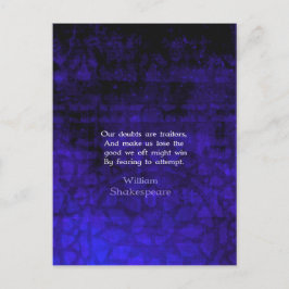 Postal Cotización Inspiradora de William Shakespeare
