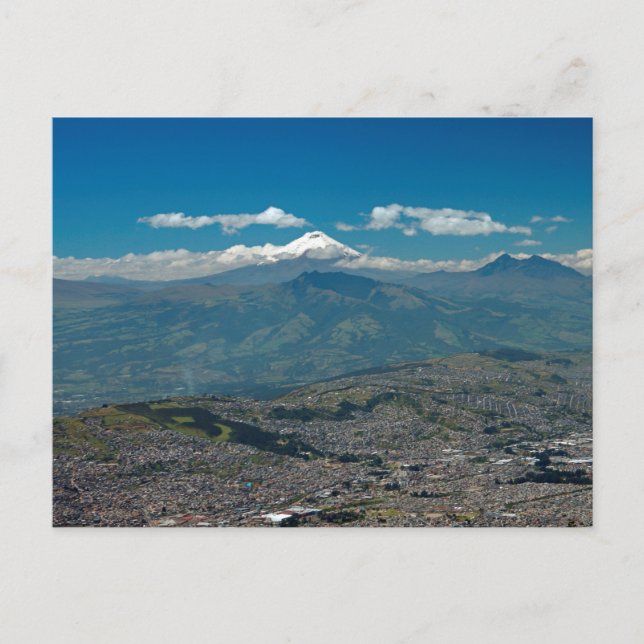 Postal Cotopaxi y Quito (Anverso)