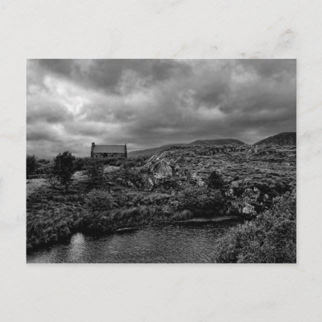 Postal Cottage abandonada Connemara II (Anverso)