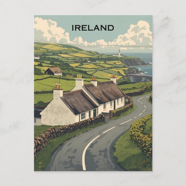 Postal Cottage de Irlanda (Anverso)