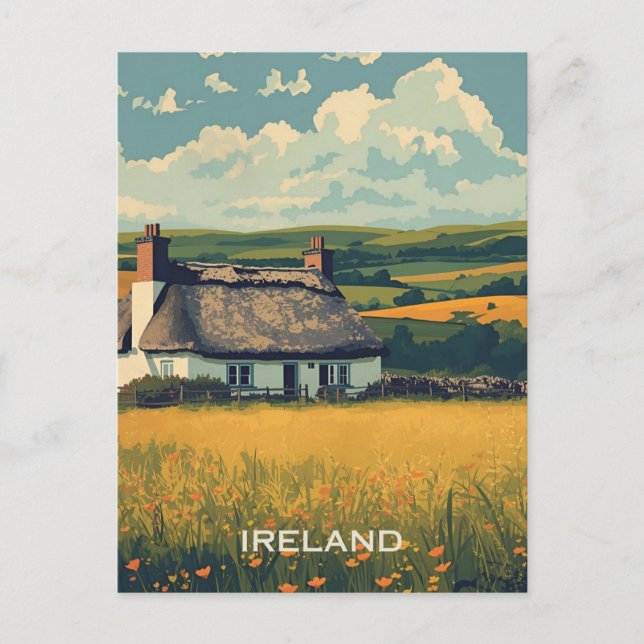 Postal Cottage de Irlanda (Anverso)