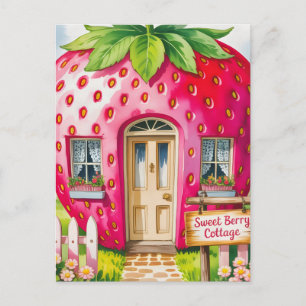 Postal "Cottage de la Fresa Dulce" Casa de Fresa Capricho