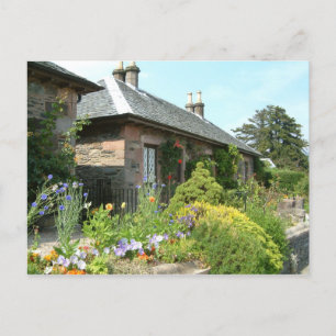 Postal Cottage Inglés II con Jardín de Flores Fotografía