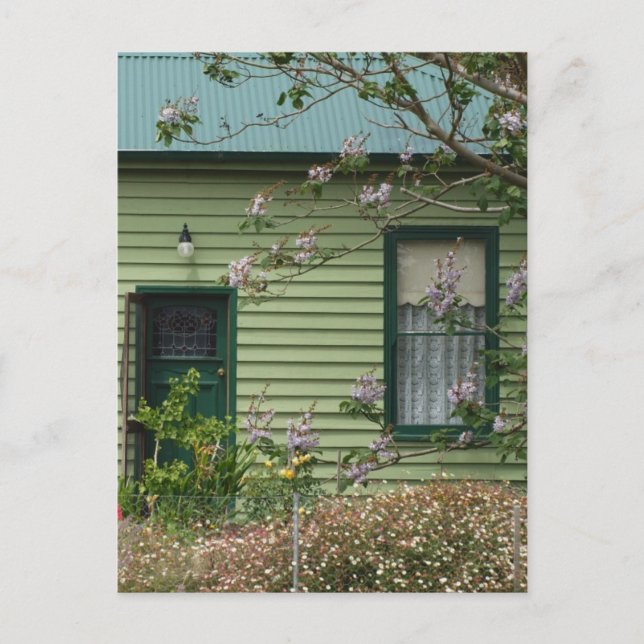 Postal Cottage verde (Anverso)