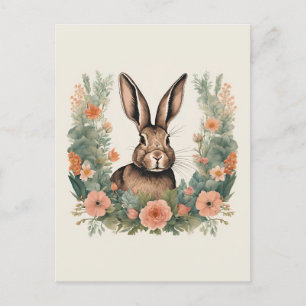 Postal Cottagecore Cute Rabbit