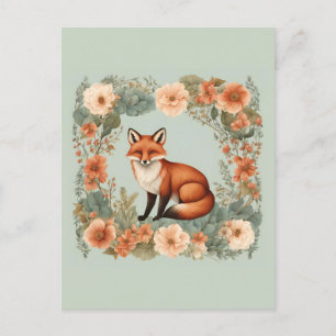 Postal Cottagecore Fox