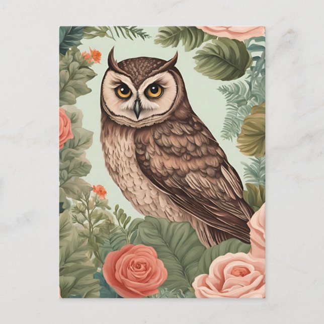 Postal Cottagecore Owl (Anverso)
