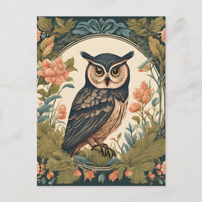 Postal Cottagecore Owl (Anverso)