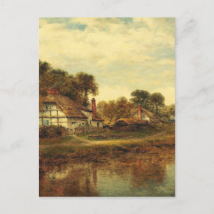 Postal Cottages de Worcester por el líder Benjamin Willia