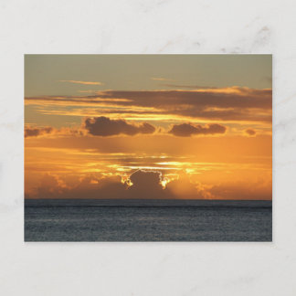 Postal Coucher de soleil - Sunset - Ile Maurice