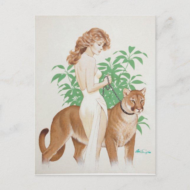 Postal Cougar PinUp (Anverso)