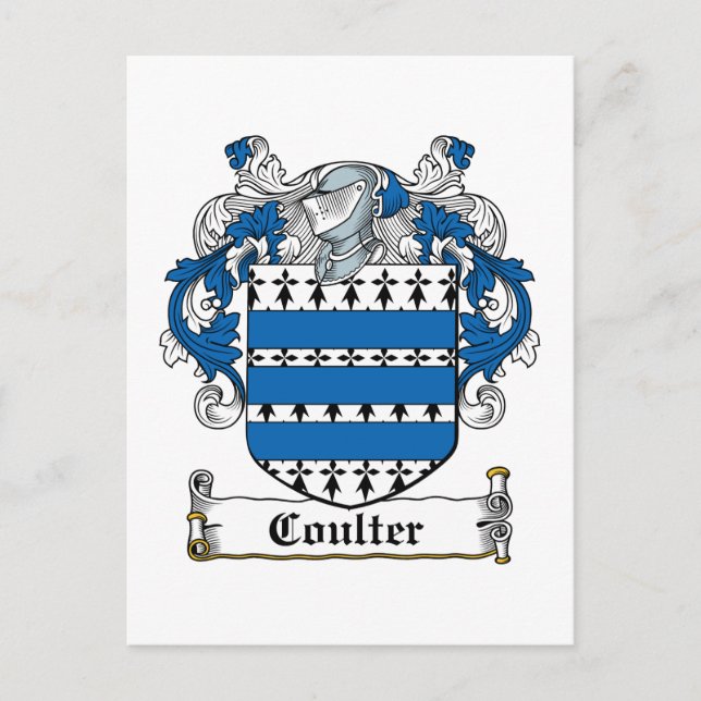 Postal Coulter Family Crest (Anverso)