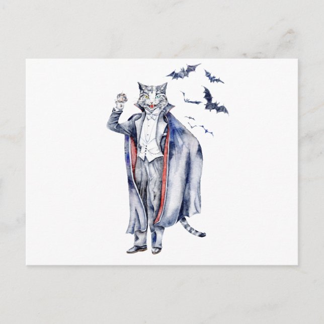 Postal Count Catula Vampire Cat (Anverso)