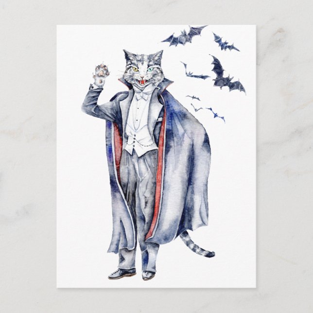 Postal Count Catula Vampire Cat (Anverso)