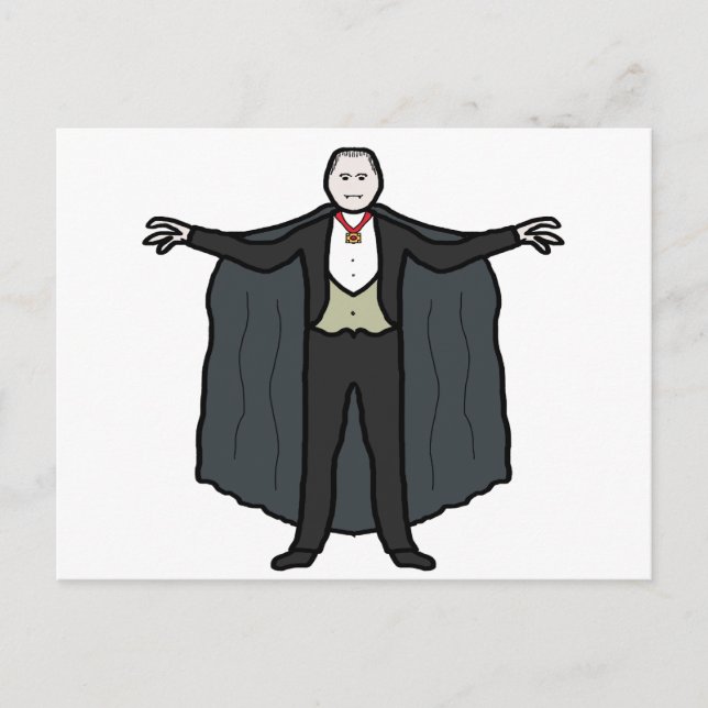 Postal Count Dracula Vampire (Anverso)