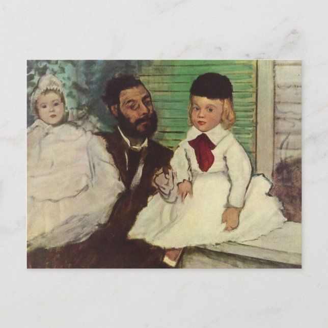 Postal Count Lepic y sus hijas - Edgar Degas (Anverso)