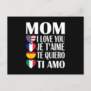Postal Countries Flag Happy Mothers Day Gift For Mom