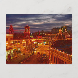 Postal Country Club Plaza Lights, Sunset, Kansas City, MO