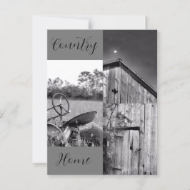 Postal "Country Home" Tractor Barn Collage