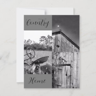 Postal "Country Home" Tractor Barn Collage