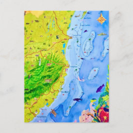 Postal Country of  Belize Postcard