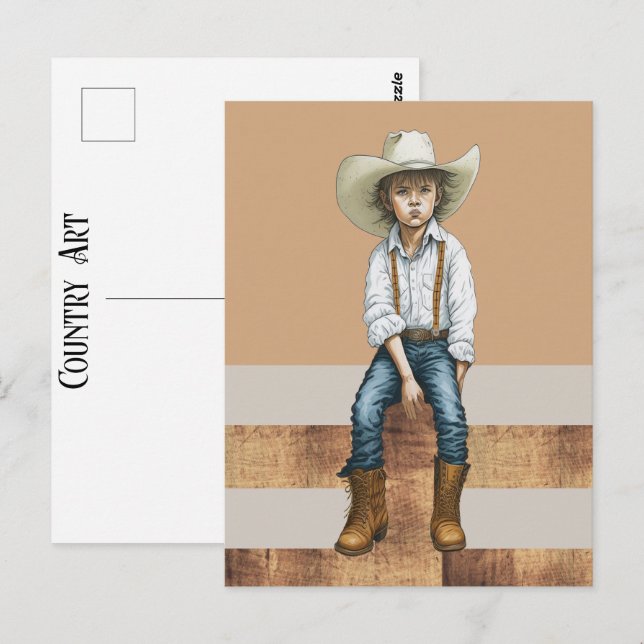 Postal Country Western Ranking Young Cowgirl On Post Styl (Anverso / Reverso)