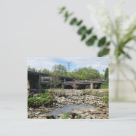Postal County Bridge y el río Calder, Sowerby Bridge