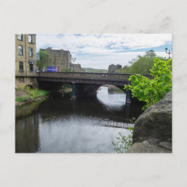 Postal County Bridge y el río Calder, Sowerby Bridge