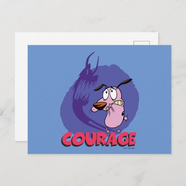 Postal Courage the Cowardly Dog | Shadow Graphic (Anverso / Reverso)