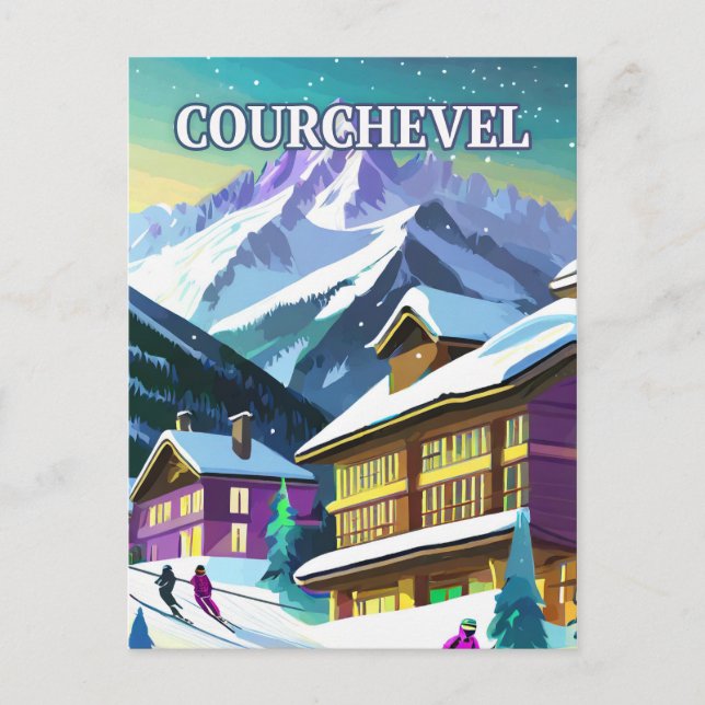 Postal Courchevel : Éclat et Raffinement dans le Paradis  (Anverso)