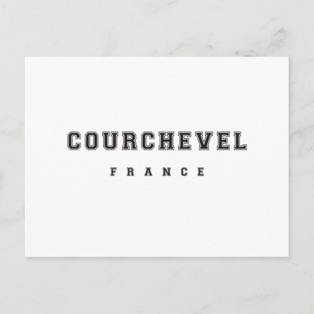 Postal Courchevel France (Anverso)