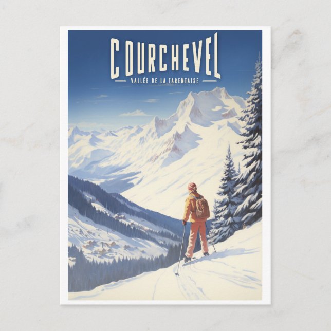 Postal Courchevel - Vallée de la tarentaise (Anverso)