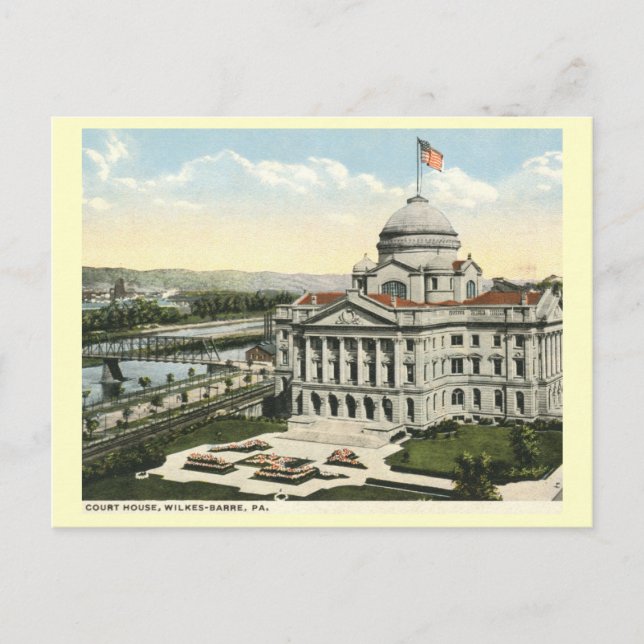 Postal Court House, Wilkes-Barre, Pennsylvania Vintage (Anverso)