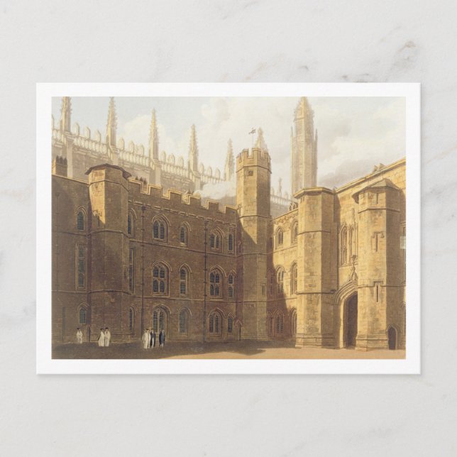 Postal Court of King's College, Cambridge, de 'The Hist (Anverso)